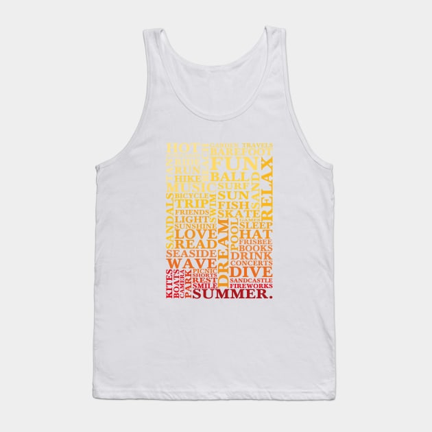 Summer words Tank Top by PrintablesPassions